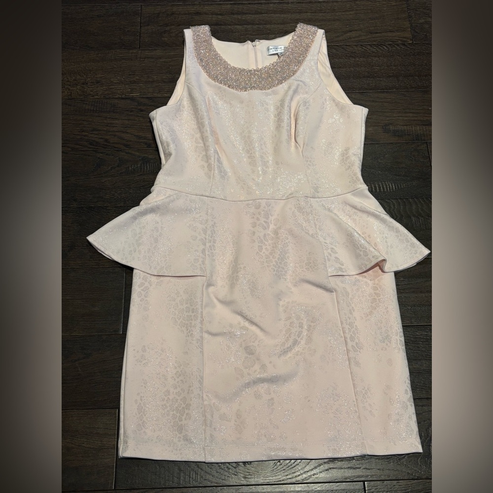 Never worn Jackie Jon New york Pearl pink dress